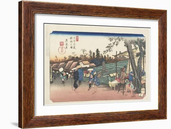 No.2: Itabashi Station, 1835-1836-Keisai Eisen-Framed Giclee Print