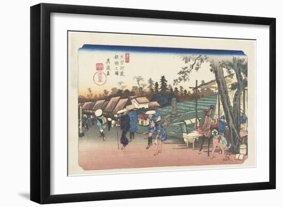 No.2: Itabashi Station, 1835-1836-Keisai Eisen-Framed Giclee Print