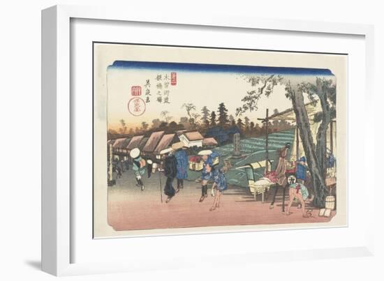 No.2: Itabashi Station, 1835-1836-Keisai Eisen-Framed Giclee Print