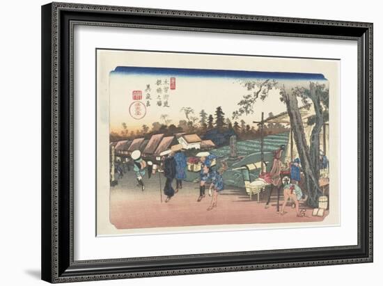 No.2: Itabashi Station, 1835-1836-Keisai Eisen-Framed Giclee Print