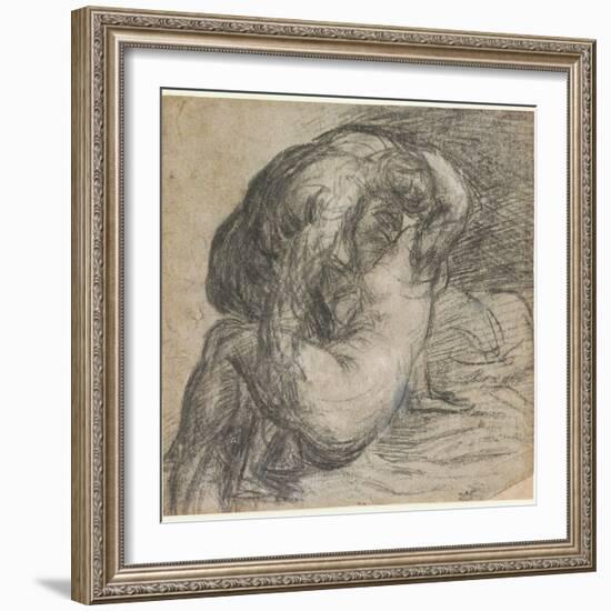 No.2256 Couple in an Embrace, or Jupiter and Io, C.1570-Titian (Tiziano Vecelli)-Framed Giclee Print