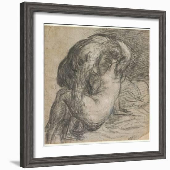 No.2256 Couple in an Embrace, or Jupiter and Io, C.1570-Titian (Tiziano Vecelli)-Framed Giclee Print