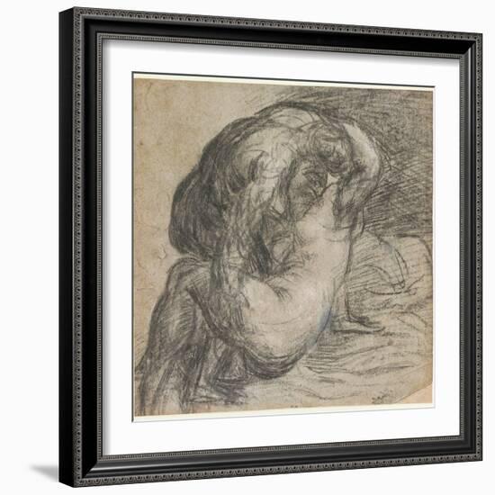 No.2256 Couple in an Embrace, or Jupiter and Io, C.1570-Titian (Tiziano Vecelli)-Framed Giclee Print