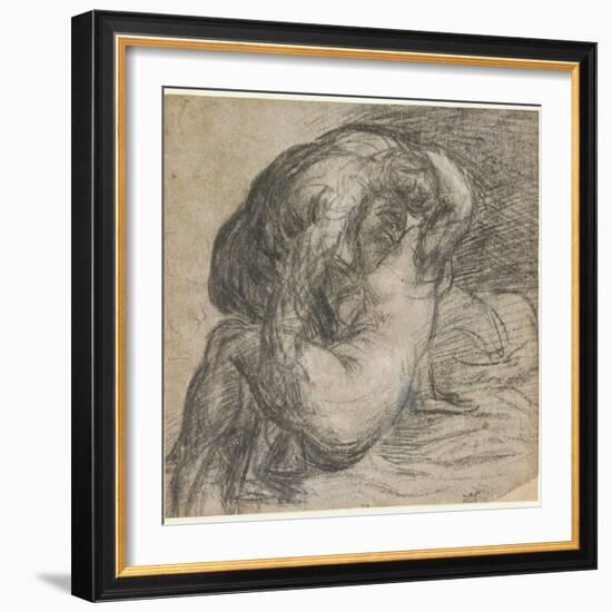 No.2256 Couple in an Embrace, or Jupiter and Io, C.1570-Titian (Tiziano Vecelli)-Framed Giclee Print