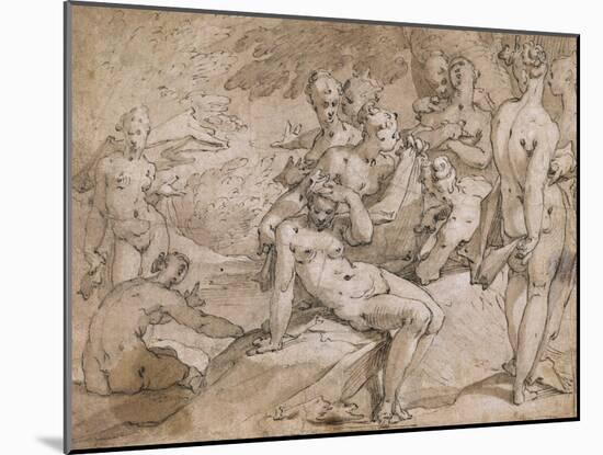 No.3146 Diana and Callisto from Ovid's `Metamorphosis`, Ii, P.442-53, C.1595-Abraham Bloemaert-Mounted Giclee Print