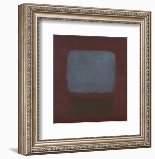 No. 37 / No. 19 (Slate Blue and Brown on Plum), 1958-Mark Rothko-Framed Art Print