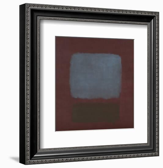 No. 37 / No. 19 (Slate Blue and Brown on Plum), 1958-Mark Rothko-Framed Art Print