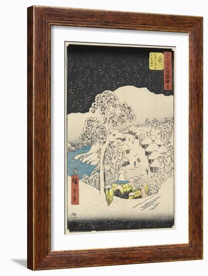 No.38 Yamanaka Village in Fujikawa, July 1855-Utagawa Hiroshige-Framed Giclee Print