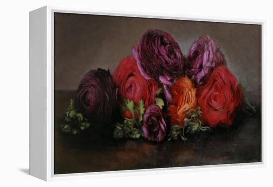 No 398, Renoncules sur la table, 2013-Kira Weber-Framed Premier Image Canvas