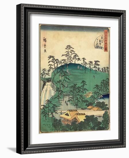 No.44 Twelve Shirines of Kumano at Tsunohazu, January 1861-null-Framed Giclee Print