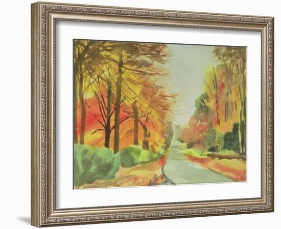 No.47 Autumn, Beaufays Road, Liege, Belgium-Izabella Godlewska de Aranda-Framed Giclee Print