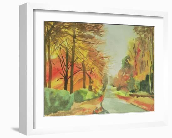 No.47 Autumn, Beaufays Road, Liege, Belgium-Izabella Godlewska de Aranda-Framed Giclee Print