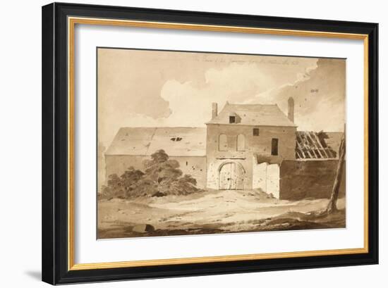 No 5 the House of Du Gourmon from the Wood on the Left', 1815-Denis Dighton-Framed Giclee Print