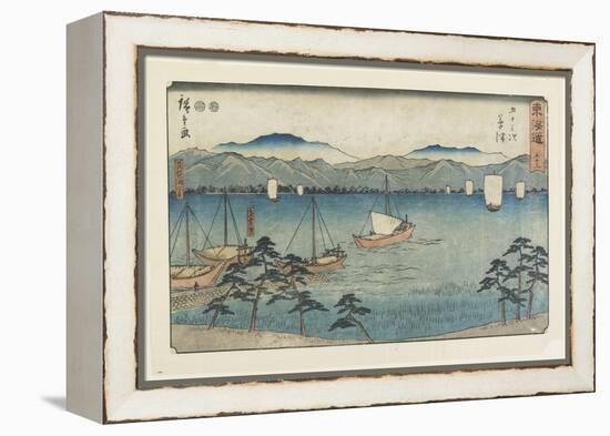 No.53 Kusatsu, 1847-1852-Utagawa Hiroshige-Framed Premier Image Canvas