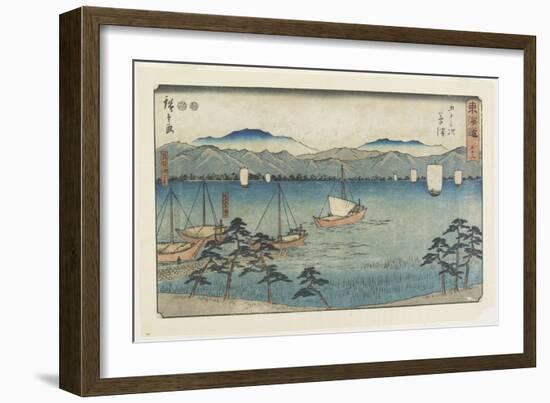 No.53 Kusatsu, 1847-1852-Utagawa Hiroshige-Framed Giclee Print