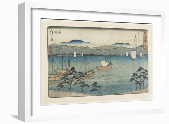 No.53 Kusatsu, 1847-1852-Utagawa Hiroshige-Framed Giclee Print