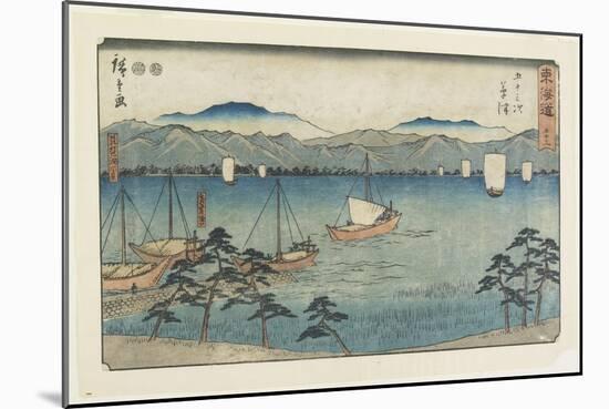 No.53 Kusatsu, 1847-1852-Utagawa Hiroshige-Mounted Giclee Print