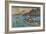 No.55 Cormorant Fishing Boat at Nagae River Near Koto Station, 1830-1844-Keisai Eisen-Framed Giclee Print