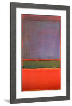 No. 6 (Violet, Green and Red), 1951-Mark Rothko-Framed Art Print