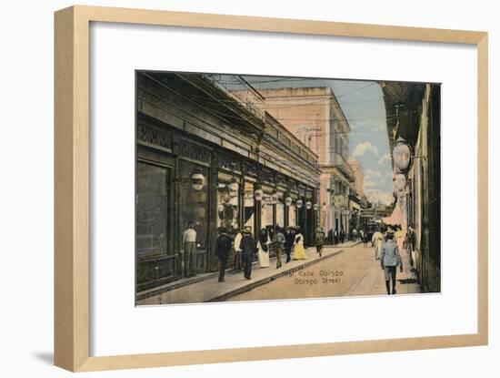 No. 61. Calle Obispo. Obispo Street, Havana, Cuba, c1910-Unknown-Framed Giclee Print