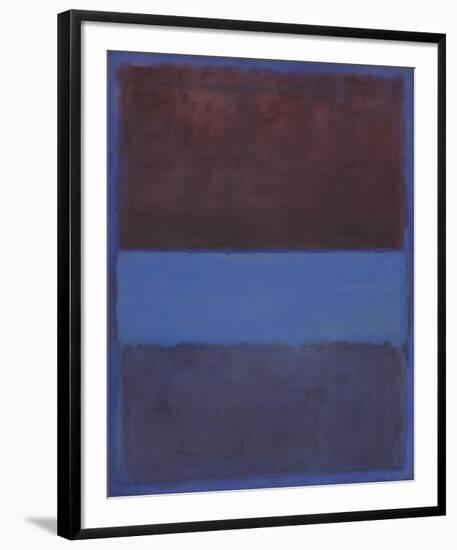 No. 61 (Rust and Blue) [Brown Blue, Brown on Blue], 1953-Mark Rothko-Framed Art Print