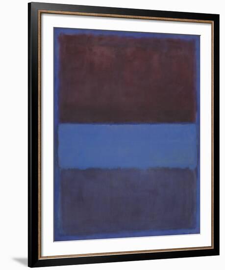 No. 61 (Rust and Blue) [Brown Blue, Brown on Blue], 1953-Mark Rothko-Framed Art Print