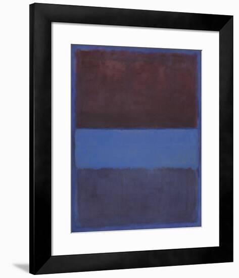 No. 61 (Rust and Blue) [Brown Blue, Brown on Blue], 1953-Mark Rothko-Framed Art Print