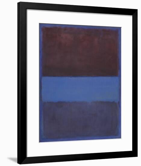 No. 61 (Rust and Blue) [Brown Blue, Brown on Blue], 1953-Mark Rothko-Framed Art Print