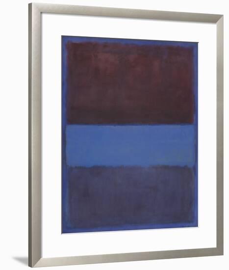 No. 61 (Rust and Blue) [Brown Blue, Brown on Blue], 1953-Mark Rothko-Framed Art Print