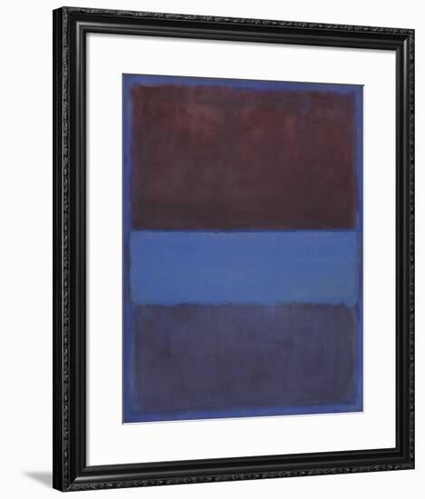 No. 61 (Rust and Blue) [Brown Blue, Brown on Blue], 1953-Mark Rothko-Framed Art Print