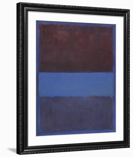 No. 61 (Rust and Blue) [Brown Blue, Brown on Blue], 1953-Mark Rothko-Framed Art Print