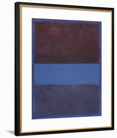 No. 61 (Rust and Blue) [Brown Blue, Brown on Blue], 1953-Mark Rothko-Framed Art Print