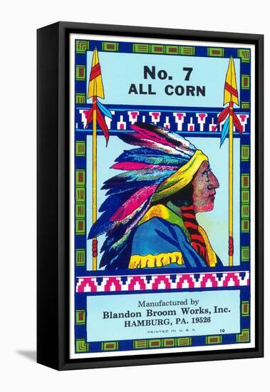 No. 7 All Corn Broom-null-Framed Stretched Canvas