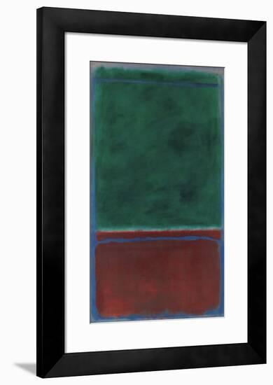 No. 7 (Green and Maroon), 1953-Mark Rothko-Framed Art Print