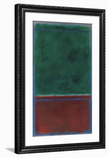 No. 7 (Green and Maroon), 1953-Mark Rothko-Framed Art Print