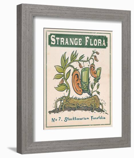 No.7 Stucktoearium Fonefolia-Phil Garner-Framed Art Print