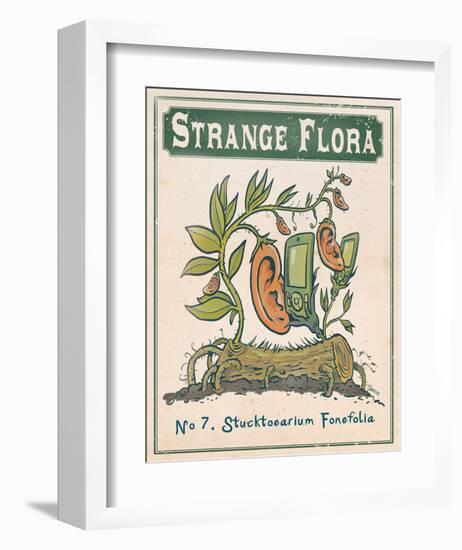 No.7 Stucktoearium Fonefolia-Phil Garner-Framed Art Print