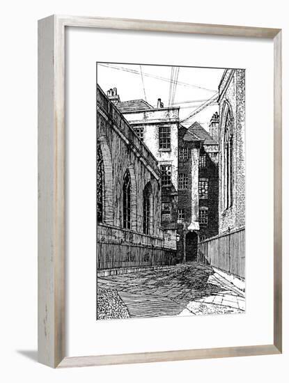 'No. 8, Clifford's Inn, and Hall on Left', 1903-Unknown-Framed Giclee Print