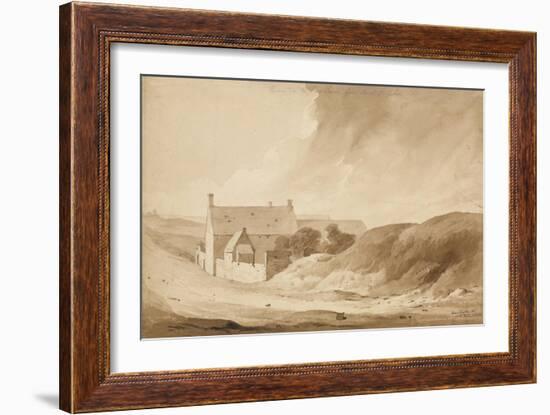 No 8 Farme De La Haie Sainte from Mount St John', 1815-Denis Dighton-Framed Giclee Print