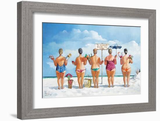 No Alcohol Beyond This Point II-Roland West-Framed Premium Giclee Print