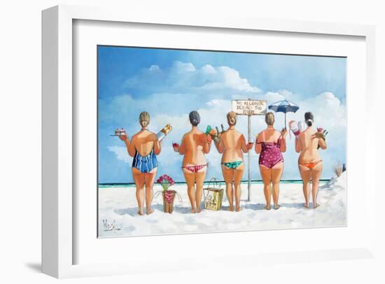 No Alcohol Beyond This Point II-Roland West-Framed Premium Giclee Print