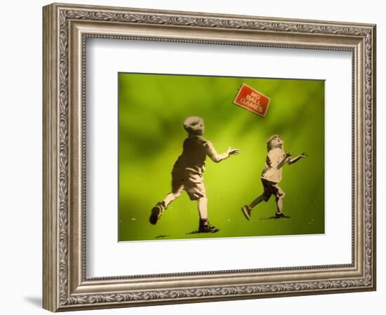 No Ball Games-Banksy-Framed Giclee Print