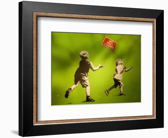 No Ball Games-Banksy-Framed Giclee Print