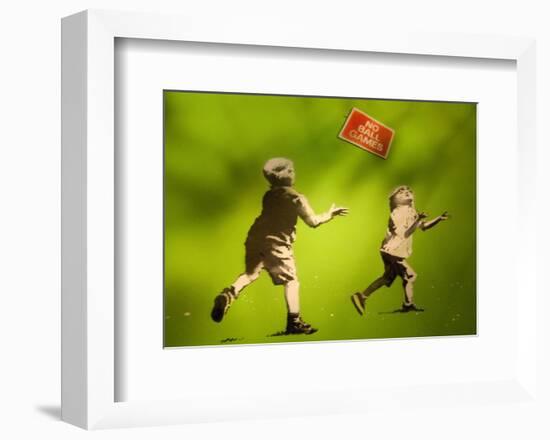 No Ball Games-Banksy-Framed Giclee Print