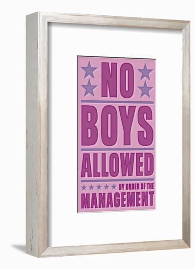 No Boys Allowed-John Golden-Framed Giclee Print