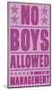 No Boys Allowed-John Golden-Mounted Giclee Print