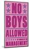 No Boys Allowed-John Golden-Mounted Art Print