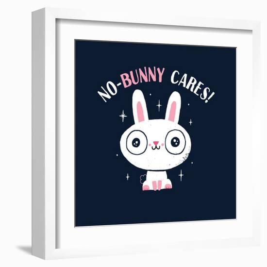 No Bunny Cares-Michael Buxton-Framed Art Print