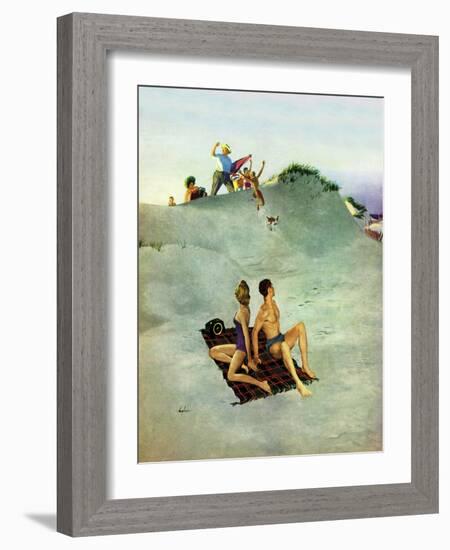 "No Chance to Be Alone", August 8, 1953-George Hughes-Framed Giclee Print