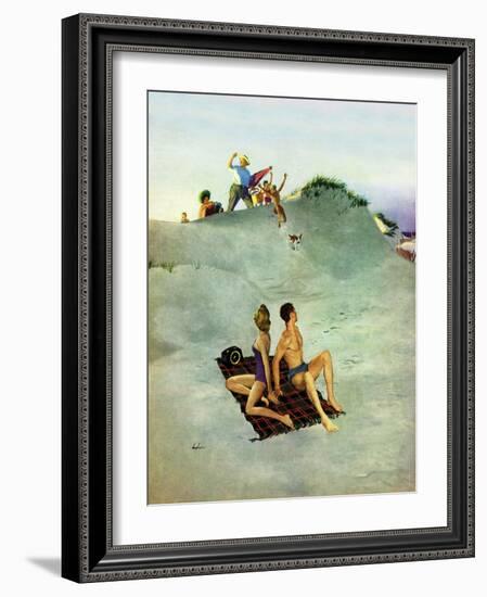 "No Chance to Be Alone", August 8, 1953-George Hughes-Framed Giclee Print